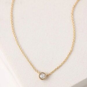 Lover Tempo April Kaleidoscope Birthstone Necklace Gold/Diamond